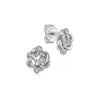 Discount Gabriel & Co. 925 Sterling Silver Twisted Knot Diamond Stud Earrings
