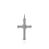 New Gabriel & Co. 925 Sterling Silver Twisted Rope Cross Pendant with X Center