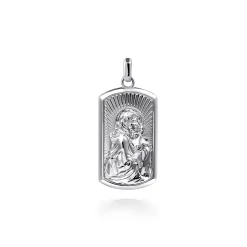 Outlet Gabriel & Co. 925 Sterling Silver Virgin Mary Jesus Men's Pendant