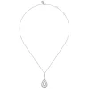 Discount Gabriel & Co. 925 Sterling Silver White Sapphire Teardrop Pendant Necklace-Bujukan
