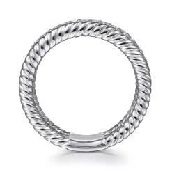 Best Gabriel & Co. 925 Sterling Silver White Sapphire Hampton Easy Stacklable Band Ladies Ring