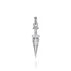 Best Gabriel & Co. 925 Sterling Silver White Sapphire Dagger Pendant
