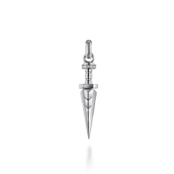 Best Gabriel & Co. 925 Sterling Silver White Sapphire Dagger Pendant