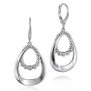 Gabriel & Co. 925 Sterling Silver White Sapphire Drop Earrings- Bujukan