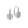 Hot Gabriel & Co. Sterling Silver White Sapphire Vintage Inspired Drop Earrings