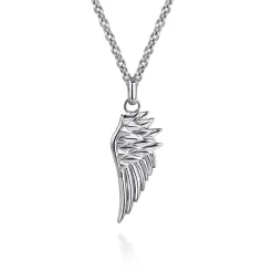 Hot Gabriel & Co. 925 Sterling Silver Wing Pendant