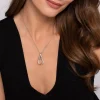 Gabriel & Co. Strides - 925 Sterling Silver Bujukan Stirrup Pendant necklace