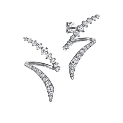 Clearance Gabriel & Co. Stud Earrings 14K White Gold Diamond 1ct