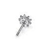 Clearance Gabriel & Co. Stud Earrings 14K White Gold White Sapphire