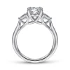 Hot Gabriel & Co. Sunday - Platinum Round 3 Stone Diamond Engagement Ring