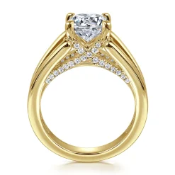 Online Gabriel & Co. Sutter - 14K Yellow Gold Round Diamond Engagement Ring