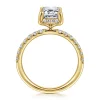 Clearance Gabriel & Co. Talisa - 14K Yellow Gold Emerald Cut Hidden Halo Diamond Engagement Ring