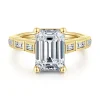 Outlet Gabriel & Co. Tania - 14K Yellow Gold Emerald Cut Diamond Engagement Ring
