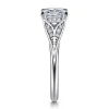 New Gabriel & Co. Taye - 14K White Gold Split Shank Princess Cut Diamond Engagement Ring