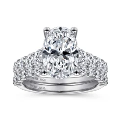 Online Gabriel & Co. Taylor - 14K White Gold Oval Diamond Engagement Ring
