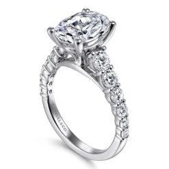 Online Gabriel & Co. Taylor - 14K White Gold Oval Diamond Engagement Ring