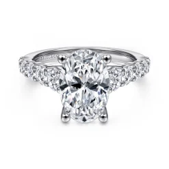 Online Gabriel & Co. Taylor - 14K White Gold Oval Diamond Engagement Ring