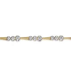 Sale Gabriel & Co. Tennis Bracelet 14K Yellow Gold Diamond 1.5ct