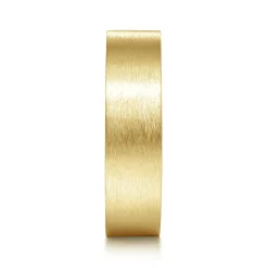 Hot Gabriel & Co. Theodore - 14K Yellow Gold 6mm - Men's Wedding Band in Horizontal Brush Finish