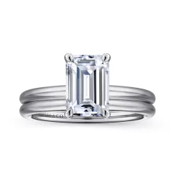Online Gabriel & Co. Tiana - 14K White Gold Emerald Cut Solitaire Diamond Engagement Ring