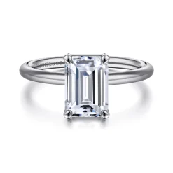 Online Gabriel & Co. Tiana - 14K White Gold Emerald Cut Solitaire Diamond Engagement Ring