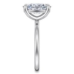 Online Gabriel & Co. Tiana - 14K White Gold Oval Solitaire Diamond Engagement Ring
