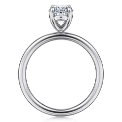 Online Gabriel & Co. Tiana - 14K White Gold Oval Solitaire Diamond Engagement Ring