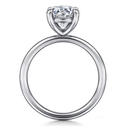 Gabriel & Co. Tiana - 14K White Gold Round Solitaire Diamond Engagement Ring