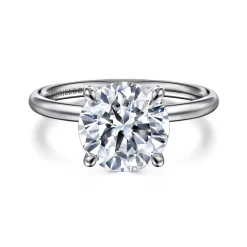 Online Gabriel & Co. Tiana - 14K White Gold Round Solitaire Diamond Engagement Ring