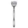 Sale Gabriel & Co. Tiana - 14K White Gold Round Solitaire Diamond Engagement Ring