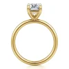 Clearance Gabriel & Co. Tiana - 14K Yellow Gold Emerald Cut Solitaire Diamond Engagement Ring