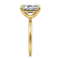 Outlet Gabriel & Co. Tiana - 14K Yellow Gold Emerald Cut Solitaire Diamond Engagement Ring