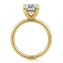 Outlet Gabriel & Co. Tiana - 14K Yellow Gold Emerald Cut Solitaire Diamond Engagement Ring