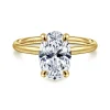 Best Gabriel & Co. Tiana - 14K Yellow Gold Oval Solitaire Diamond Engagement Ring