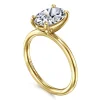 Sale Gabriel & Co. Tiana - 14K Yellow Gold Oval Solitaire Diamond Engagement Ring