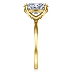 Sale Gabriel & Co. Tiana - 14K Yellow Gold Oval Solitaire Diamond Engagement Ring