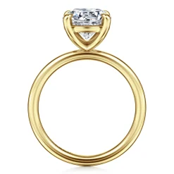 Sale Gabriel & Co. Tiana - 14K Yellow Gold Round Solitaire Diamond Engagement Ring