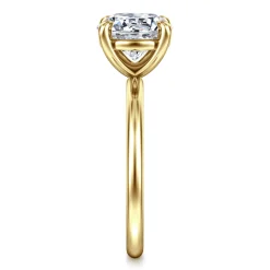 Sale Gabriel & Co. Tiana - 14K Yellow Gold Round Solitaire Diamond Engagement Ring
