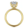 Outlet Gabriel & Co. Tiana - 14K Yellow Gold Round Solitaire Diamond Engagement Ring