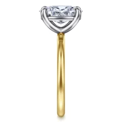 Gabriel & Co. Tiana - 14K Yellow-White Gold Oval Solitaire Diamond Engagement Ring