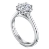 Online Gabriel & Co. Tiona - 14K White Gold Round Diamond Engagement Ring