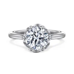 Online Gabriel & Co. Tiona - 14K White Gold Round Diamond Engagement Ring