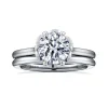 Clearance Gabriel & Co. Tiona - 14K White Gold Round Diamond Engagement Ring