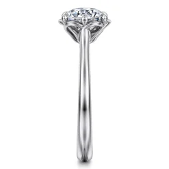 Clearance Gabriel & Co. Tiona - 14K White Gold Round Diamond Engagement Ring