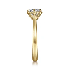 Online Gabriel & Co. Tiona - 14K Yellow Gold 6 Prong Round Diamond Engagement Ring