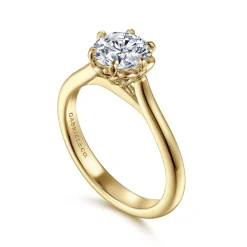 Online Gabriel & Co. Tiona - 14K Yellow Gold 6 Prong Round Diamond Engagement Ring