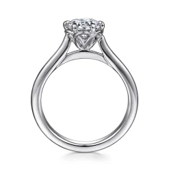 Outlet Gabriel & Co. Tiona - Platinum Round Diamond Solitaire Engagement Ring