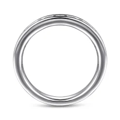 Sale Gabriel & Co. Toledo - 14K White Gold Channel Set Diamond Wedding Band - 0.75 ct