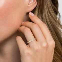 Online Gabriel & Co. Toledo - 14K Yellow Gold Channel Set Diamond Anniversary Band - 0.5 ct
