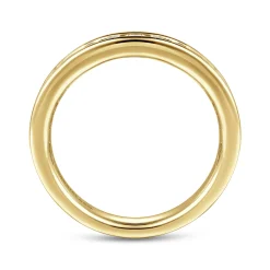 Discount Gabriel & Co. Toledo - 14K Yellow Gold Channel Set Diamond Anniversary Band - 0.75 ct
